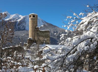 Torre del castello di Châtelard